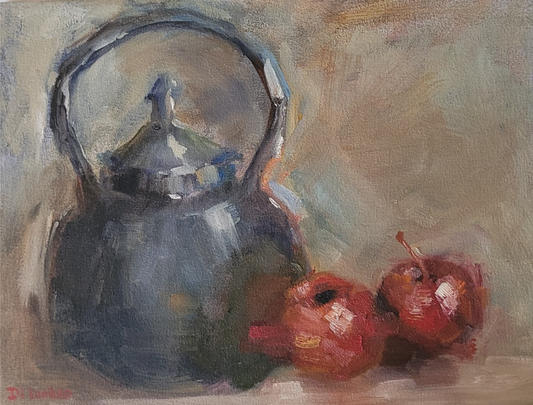 Pots and Apples – Original Painting by Di Lamble – Fine Arts 4ALL