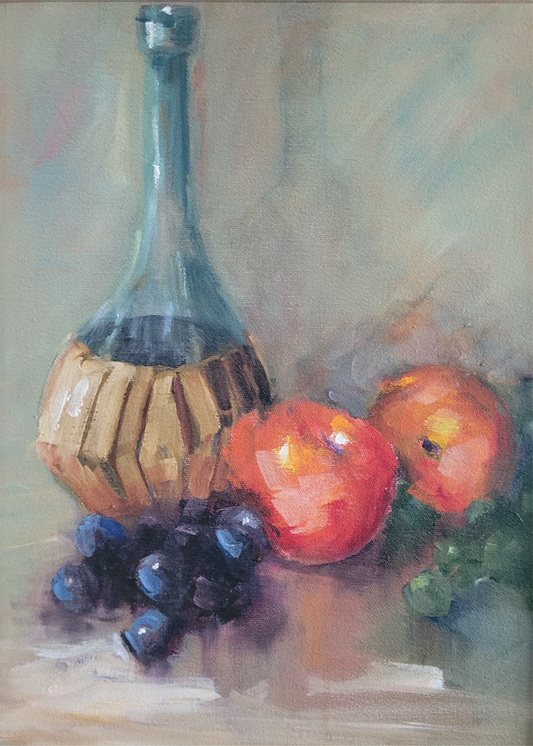 Wine & Whimsy - Summer Picnic – Original Painting by Di Lamble – Fine Arts 4ALL