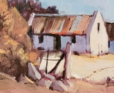 Coastal White Cottage - by John Smith