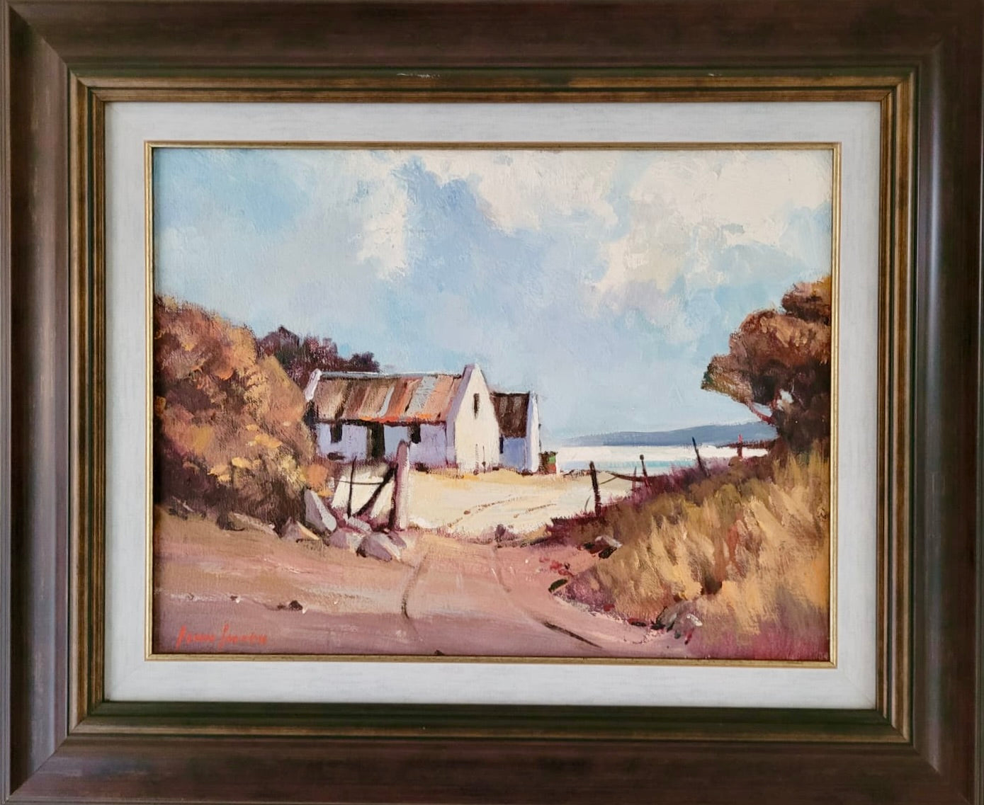 Coastal White Cottage - by John Smith