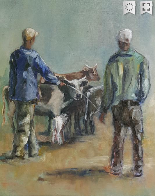 Herdsmen – Original Painting by Di Lamble – Fine Arts 4ALL